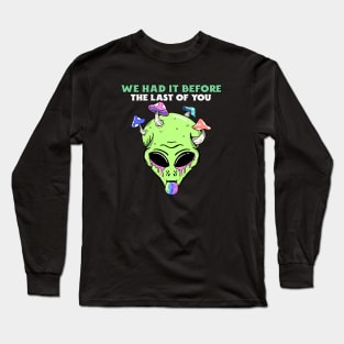 The last of us all - Mushroom Infected Green Alien Long Sleeve T-Shirt